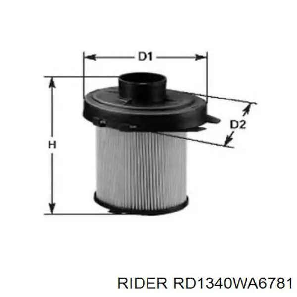 Filtr powietrza Rider RD1340WA6781 cena, od 8,98 USD