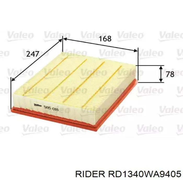 RD1340WA9405 Rider filtr powietrza