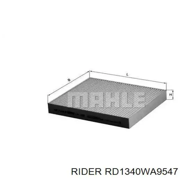 Do koszyka RD1340WA9547 Rider Filtr powietrza