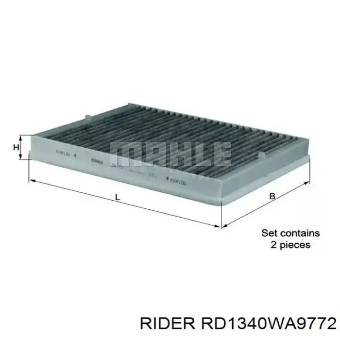 Filtr powietrza RD1340WA9772 Rider