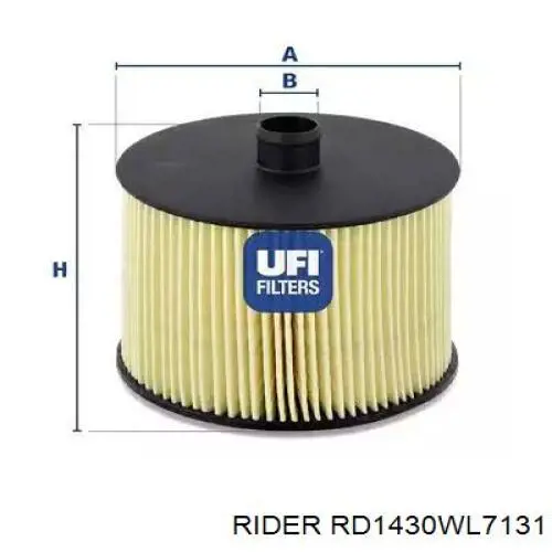 Do koszyka RD1430WL7131 Rider Filtr oleju