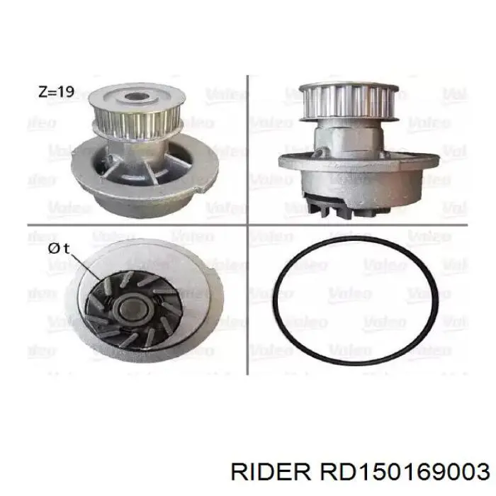 Pompa chłodząca wodna Rider RD150169003