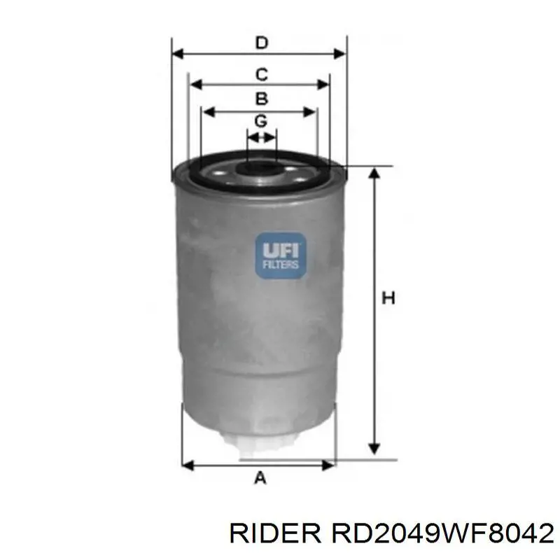 Filtr paliwa Rider RD2049WF8042 cena, od 9,49 USD