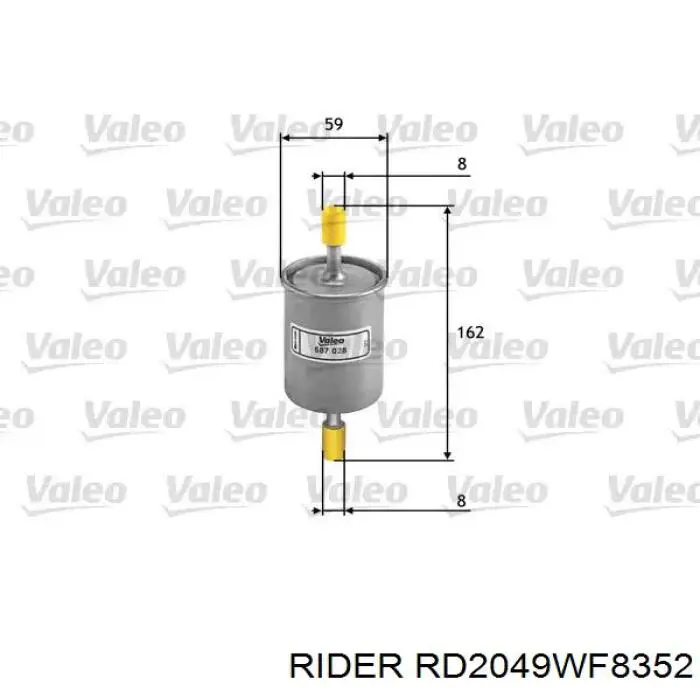 RD2049WF8352 Rider Filtr paliwa