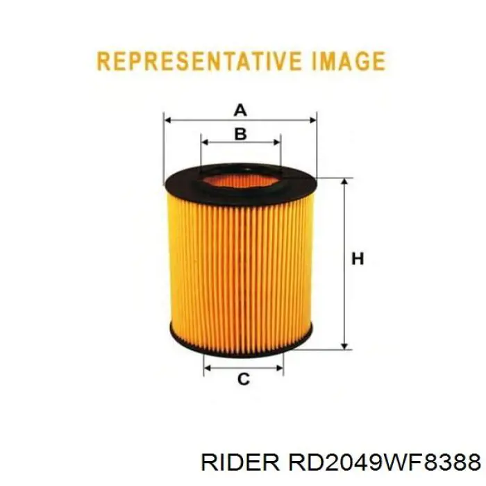 RD2049WF8388 Rider Filtr paliwa