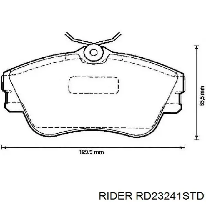 RD23241STD Rider Klocki hamulcowe przednie tarczowe