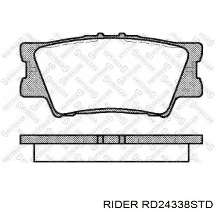 Okładziny (klocki) do hamulców tarczowych tylne Rider RD24338STD cena, od 14,74 USD
