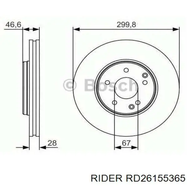 RD26155365 Rider Piasta tylna