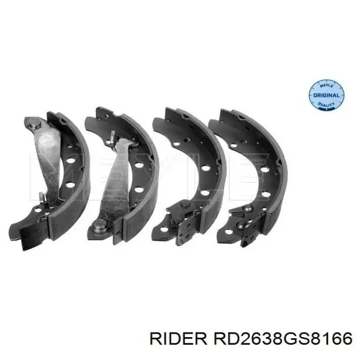 Klocki hamulcowe tylne bębnowe Rider RD2638GS8166 cena, od 20,51 USD