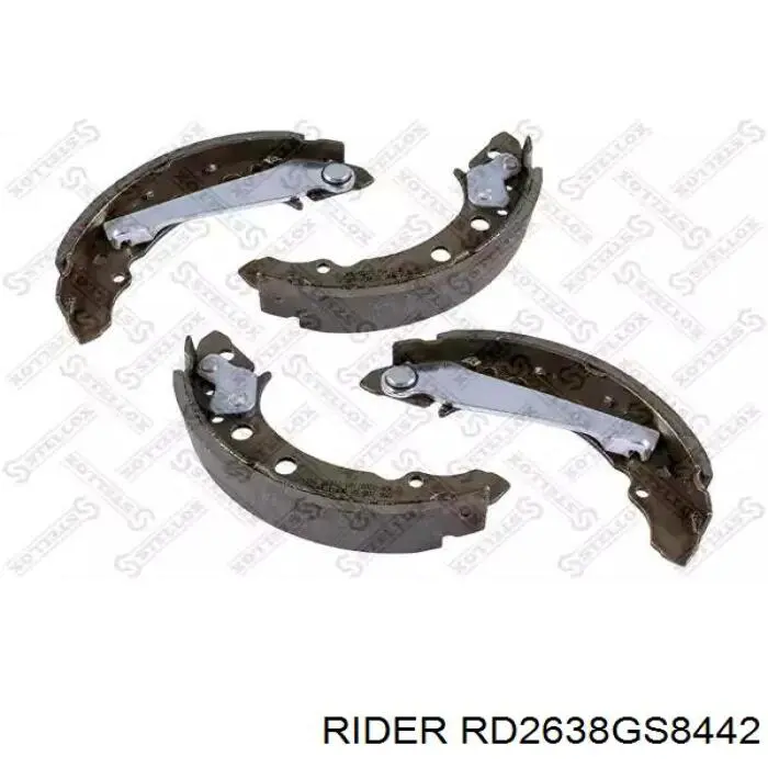 Klocki hamulcowe tylne bębnowe Rider RD2638GS8442 cena, od 26,84 USD