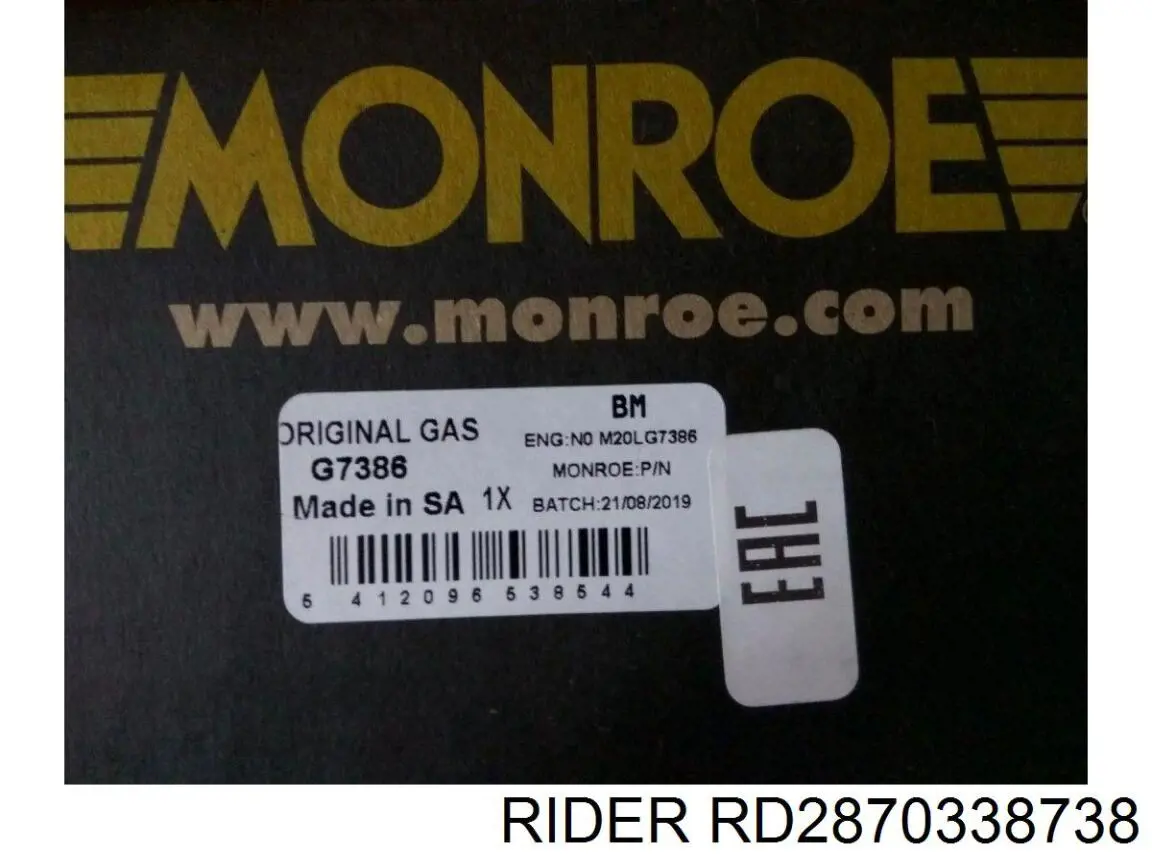 Amortyzator tylny Rider RD2870338738 cena, od 62,28 USD