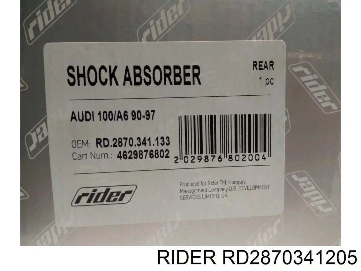 Do koszyka RD2870341205 Rider Amortyzator tylny