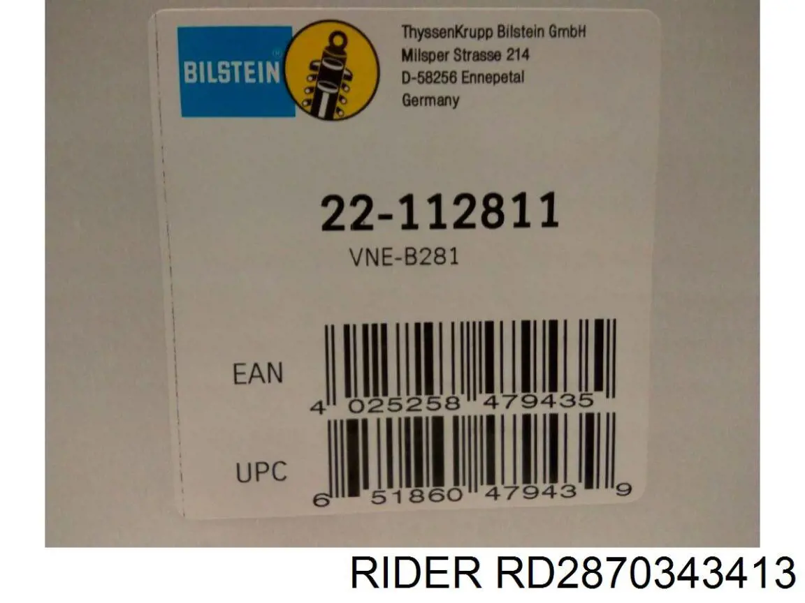 Do koszyka RD2870343413 Rider Amortyzator tylny