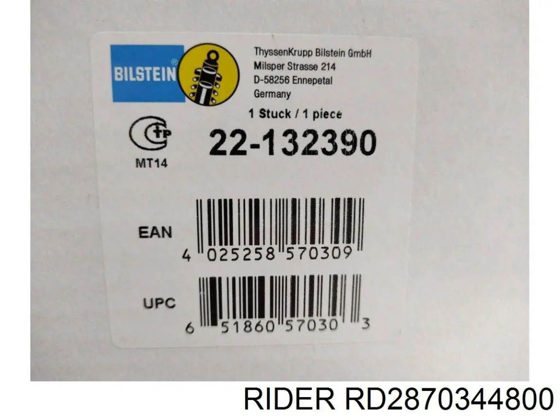 Do koszyka RD2870344800 Rider Amortyzator tylny