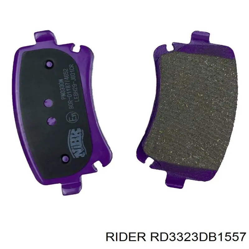 Okładziny (klocki) do hamulców tarczowych tylne Rider RD3323DB1557 cena, od 23,47 USD