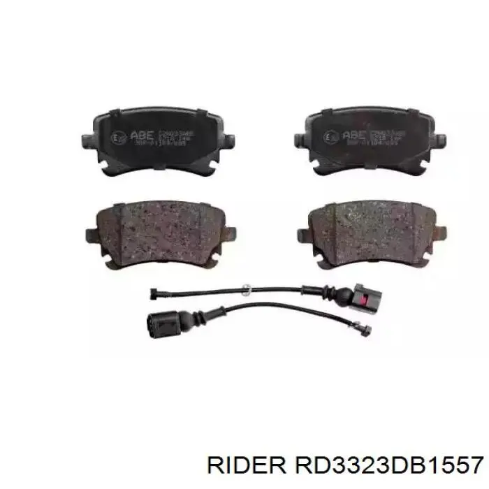 Okładziny (klocki) do hamulców tarczowych tylne Rider RD3323DB1557 cena, od 23,47 USD