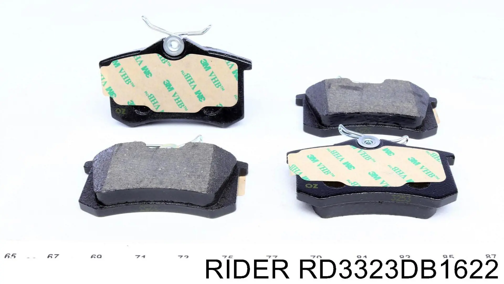 RD3323DB1622 Rider Okładziny (klocki) do hamulców tarczowych tylne