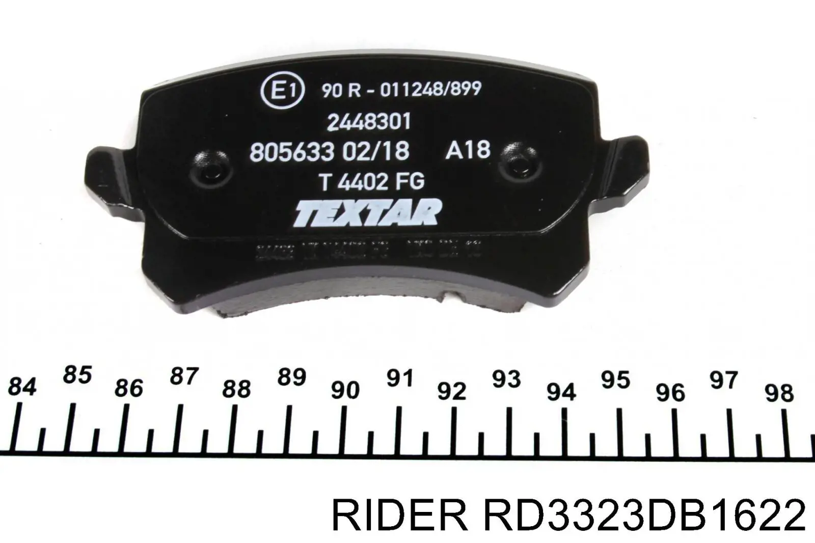 Do koszyka RD3323DB1622 Rider Okładziny (klocki) do hamulców tarczowych tylne