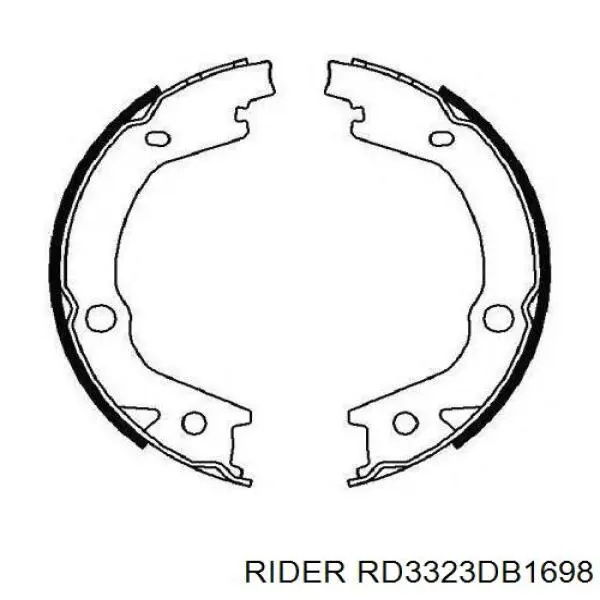 Klocki hamulcowe przednie tarczowe Rider RD3323DB1698 cena, od 28,57 USD