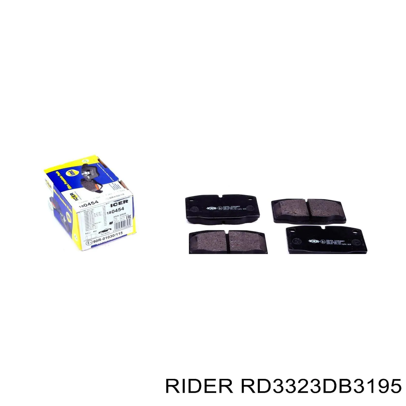 Klocki hamulcowe przednie tarczowe Rider RD3323DB3195