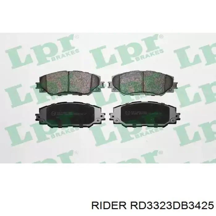 Klocki hamulcowe przednie tarczowe Rider RD3323DB3425