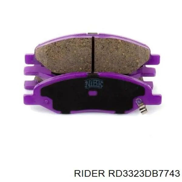 Klocki hamulcowe przednie tarczowe RD3323DB7743 Rider