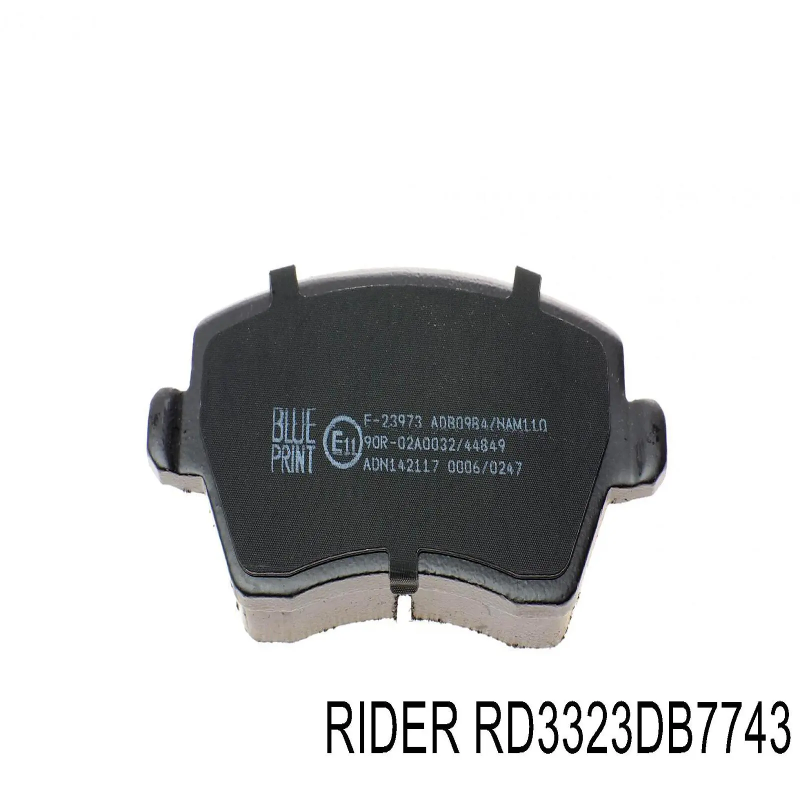 Klocki hamulcowe przednie tarczowe RD3323DB7743 Rider