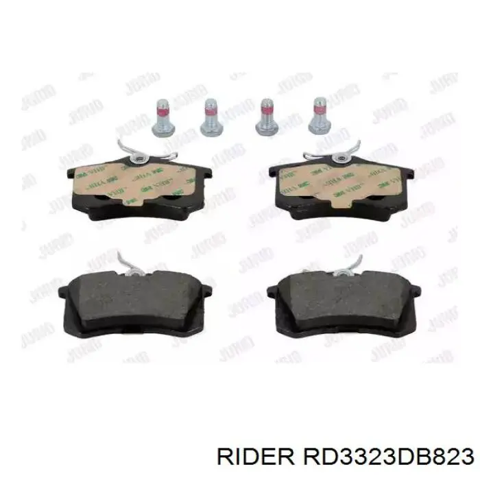 Okładziny (klocki) do hamulców tarczowych tylne RD3323DB823 Rider