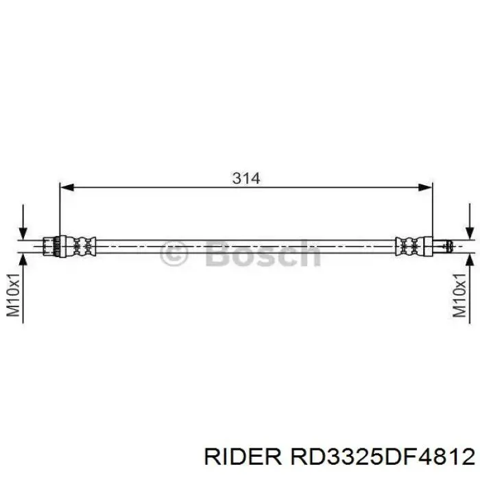 Tarcza hamulcowa przednia Rider RD3325DF4812 cena, od 64,80 USD