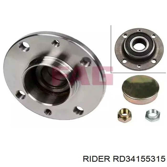 RD34155315 Rider Łożysko piasty przedniej