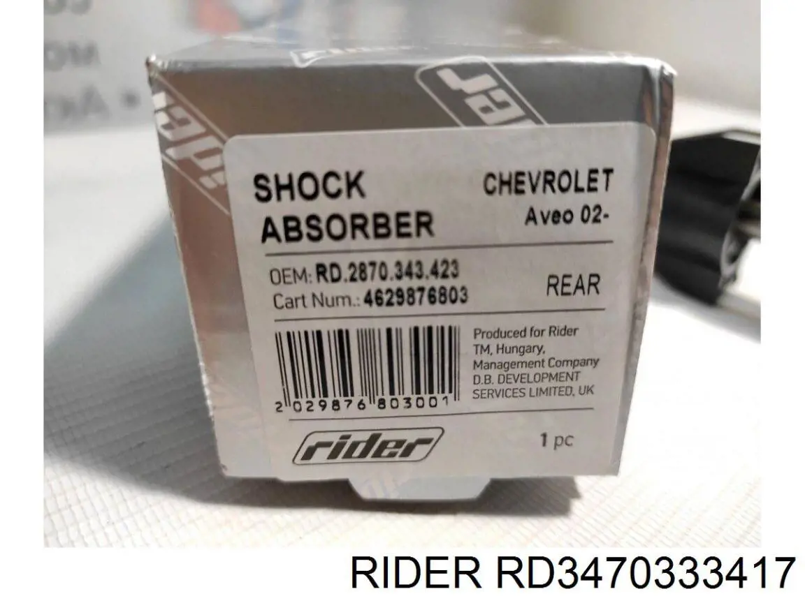 Amortyzator przedni prawy Rider RD3470333417 cena, od 84,69 USD