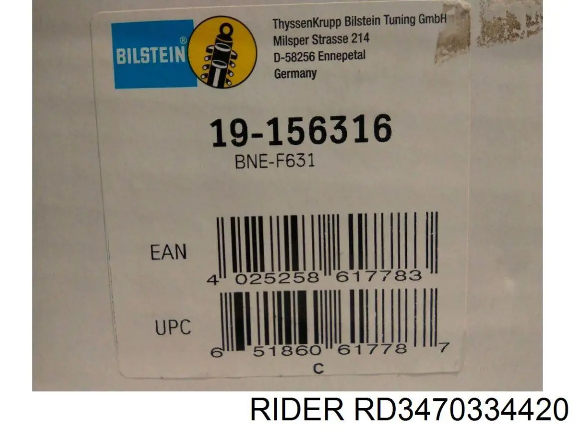 RD3470334420 Rider Amortyzator przedni