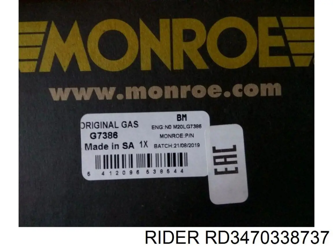 Amortyzator przedni RD3470338737 Rider
