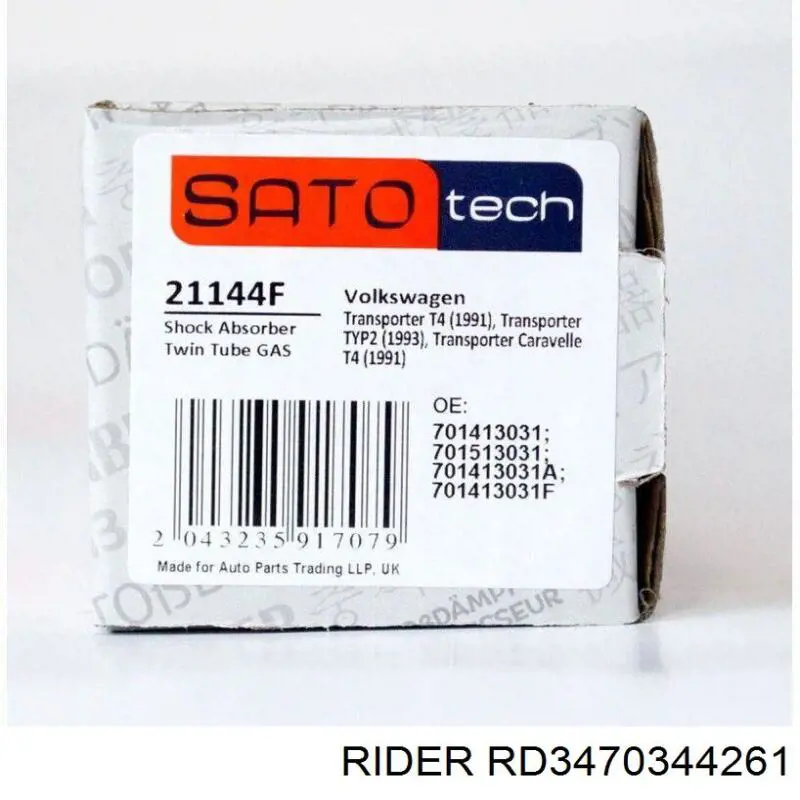 Do koszyka RD3470344261 Rider Amortyzator przedni