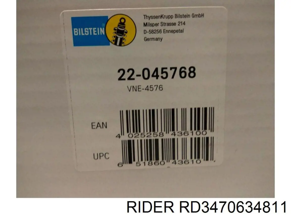 Amortyzator przedni RD3470634811 Rider