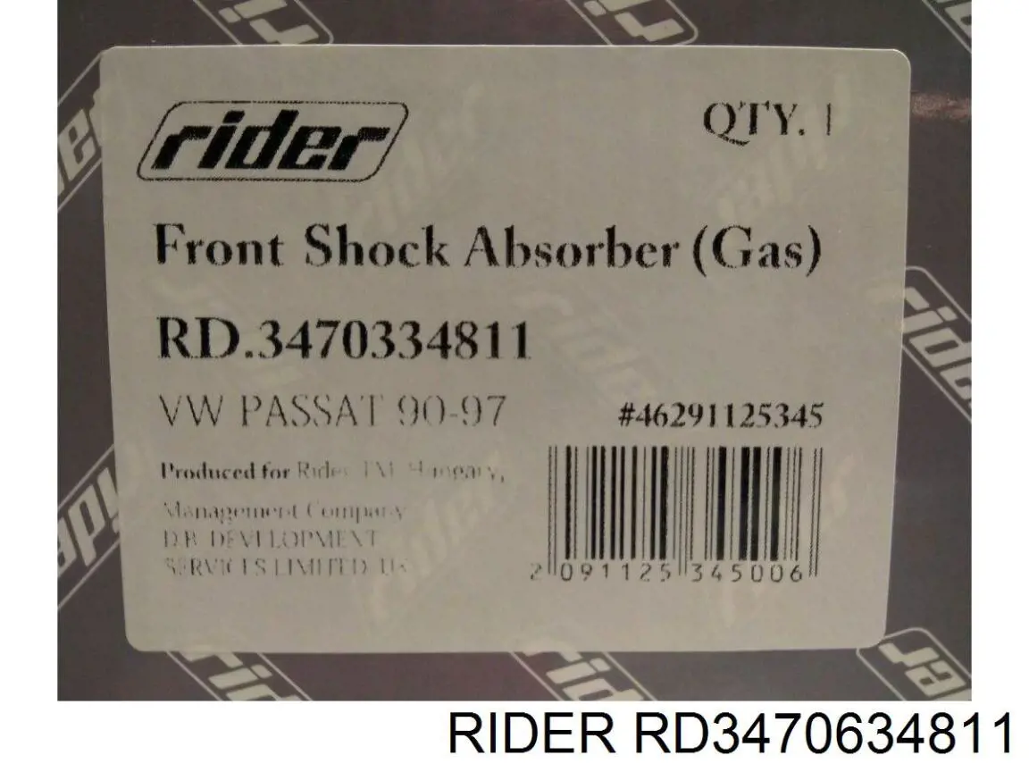 Amortyzator przedni Rider RD3470634811 cena, od 49,29 USD
