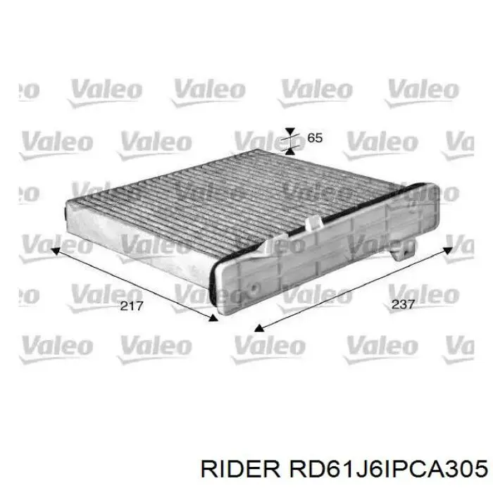 Filtr kabiny Rider RD61J6IPCA305 cena, od 13,13 USD