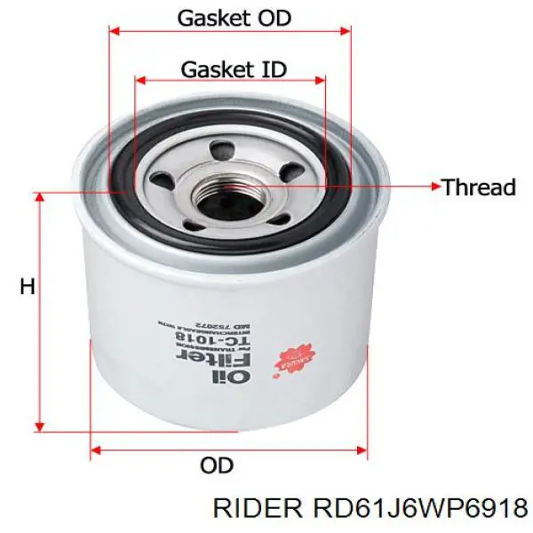 RD61J6WP6918 Rider Filtr kabiny