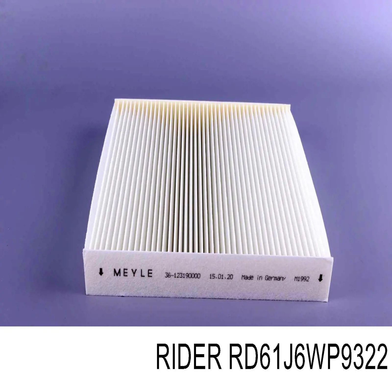 Filtr kabiny Rider RD61J6WP9322 cena, od 7,46 USD