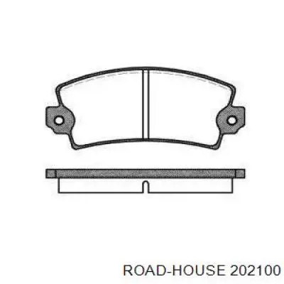 Klocki hamulcowe przednie tarczowe Road House 202100 cena, od 19,82 USD
