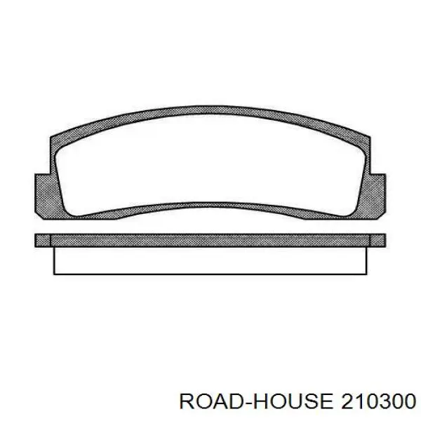 Klocki hamulcowe przednie tarczowe Road House 210300 cena, od 13,91 USD