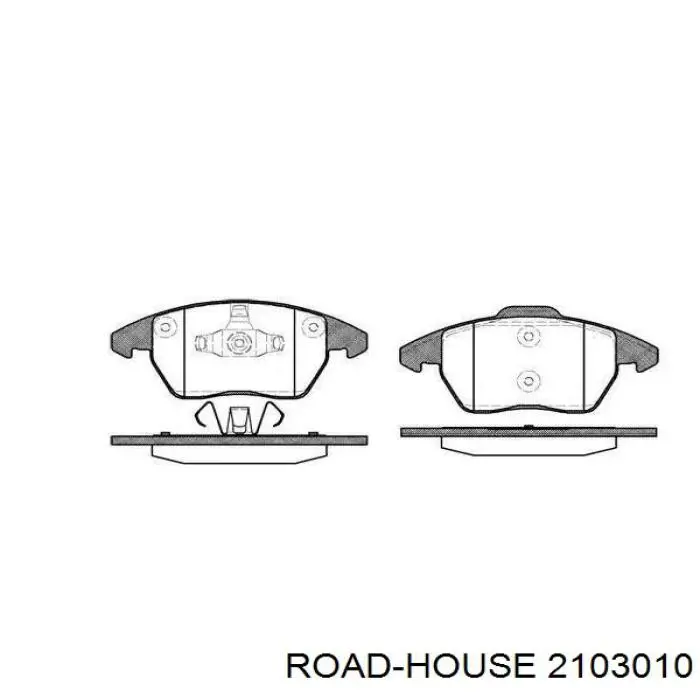 Klocki hamulcowe przednie tarczowe Road House 2103010 cena, od 31,84 USD