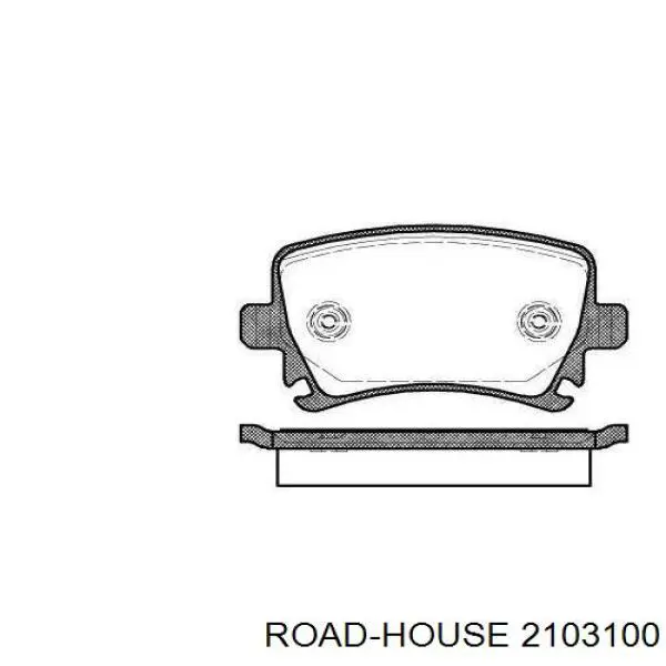 Okładziny (klocki) do hamulców tarczowych tylne Road House 2103100 cena, od 23,61 USD