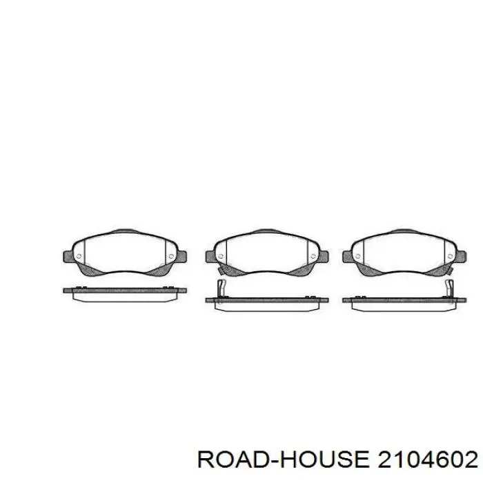 Klocki hamulcowe przednie tarczowe Road House 2104602 cena, od 26,49 USD