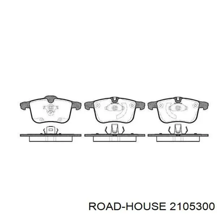 Klocki hamulcowe przednie tarczowe Road House 2105300 cena, od 36,10 USD