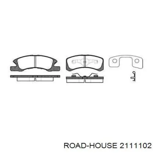 Klocki hamulcowe przednie tarczowe Road House 2111102 cena, od 30,70 USD