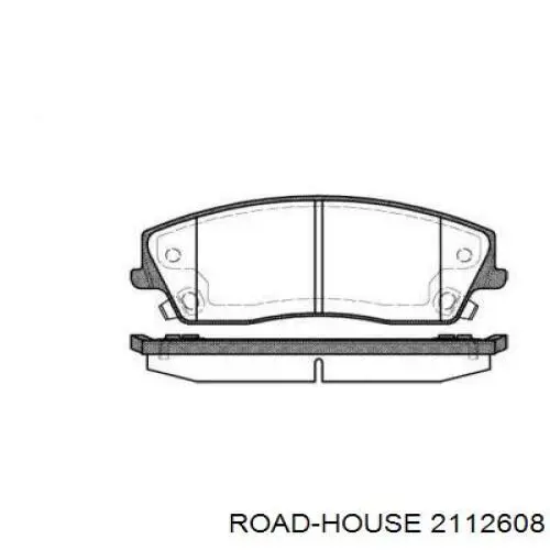 Klocki hamulcowe przednie tarczowe Road House 2112608 cena, od 42,23 USD