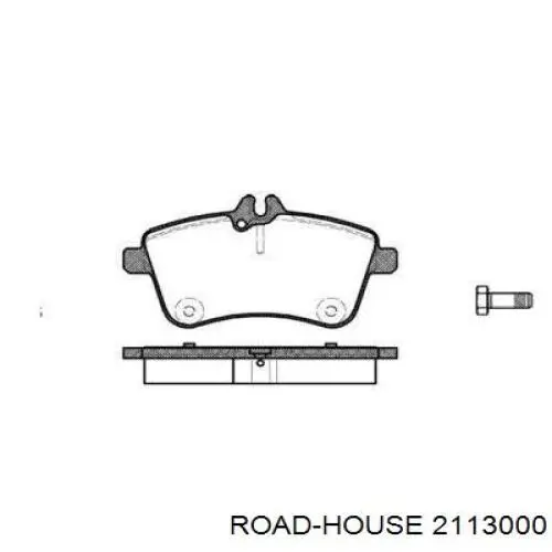 Klocki hamulcowe przednie tarczowe Road House 2113000 cena, od 32,68 USD