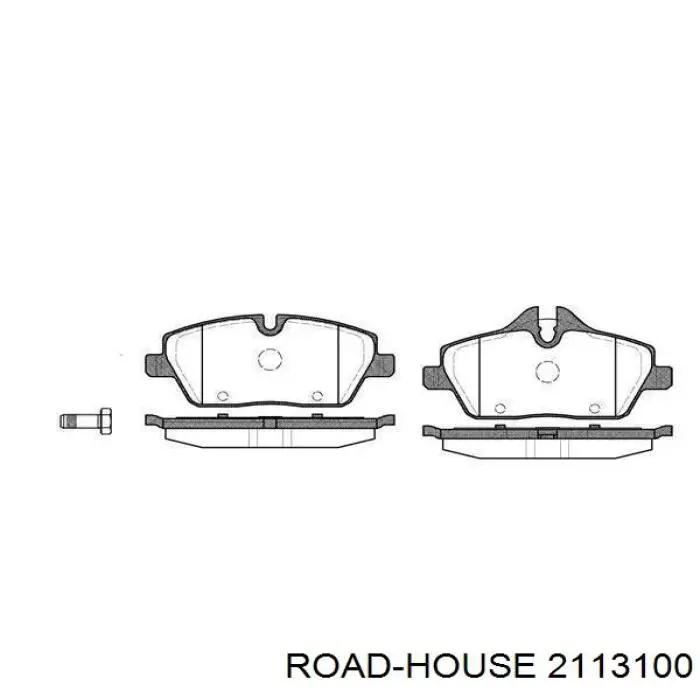 Klocki hamulcowe przednie tarczowe Road House 2113100 cena, od 27,52 USD