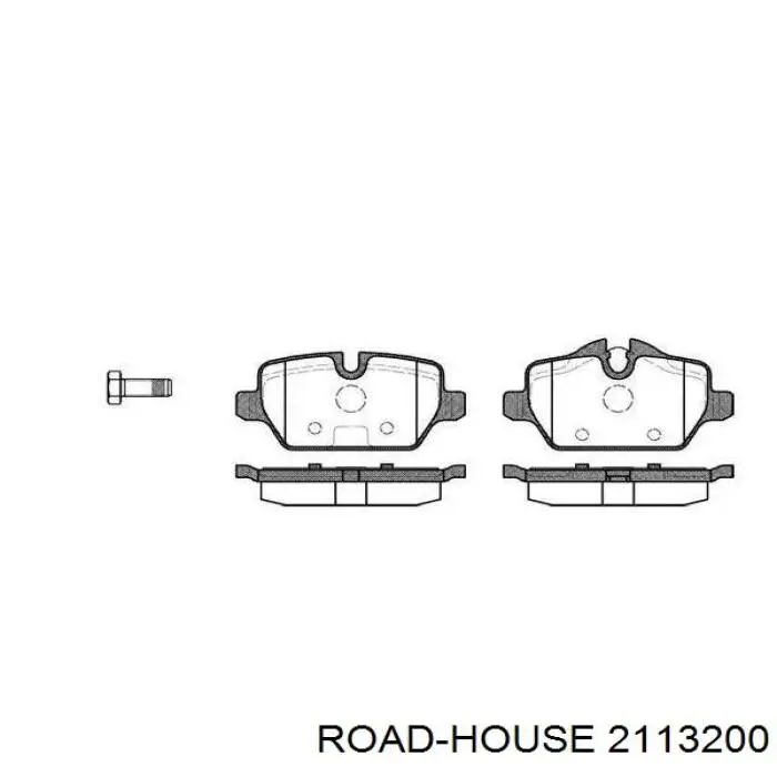 Okładziny (klocki) do hamulców tarczowych tylne Road House 2113200 cena, od 22,48 USD